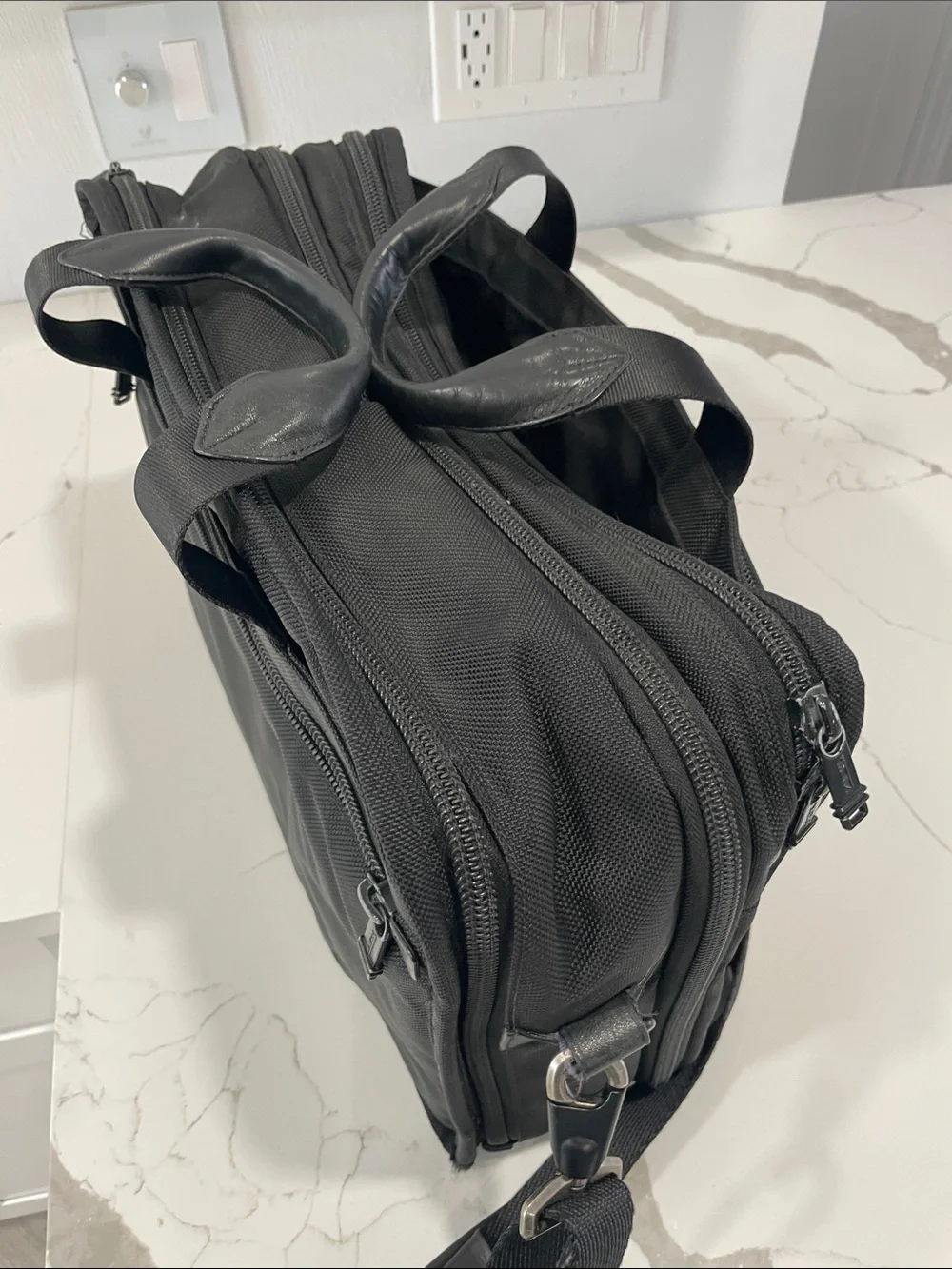 Black Men's TUMI Professional Laptop Briefcase